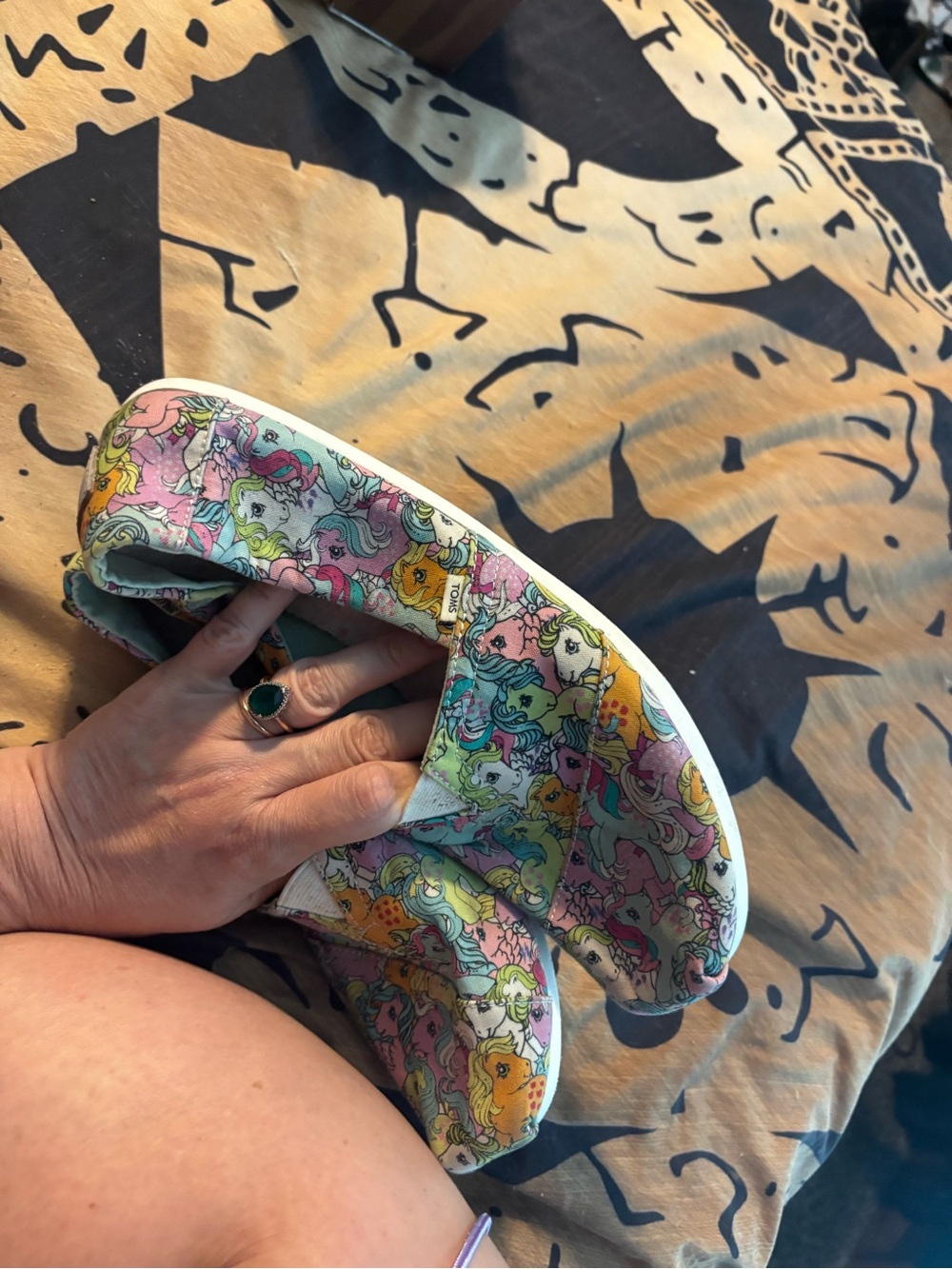 Toms Pastel Multicolor Pony Print Flats- My Little Pony - Picture 3 of 4